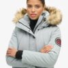 Everest hooded fuskpäls parkas