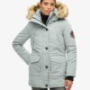 Everest hooded fuskpäls parkas