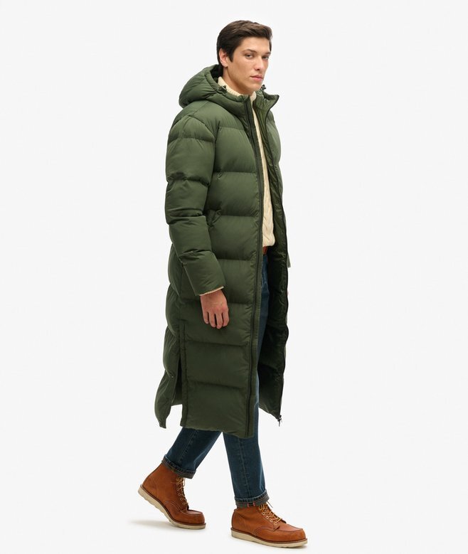 Extra lång Puffer-jacka Extra lång Puffer-jacka