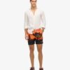 Fotografiska 17-tums återvunna badshorts