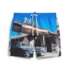 Fotografiska 17-tums återvunna badshorts