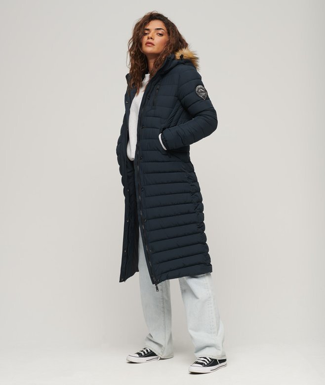 Fuji Hooded Longline Puffer Coat Fuji Hooded Longline Puffer Coat