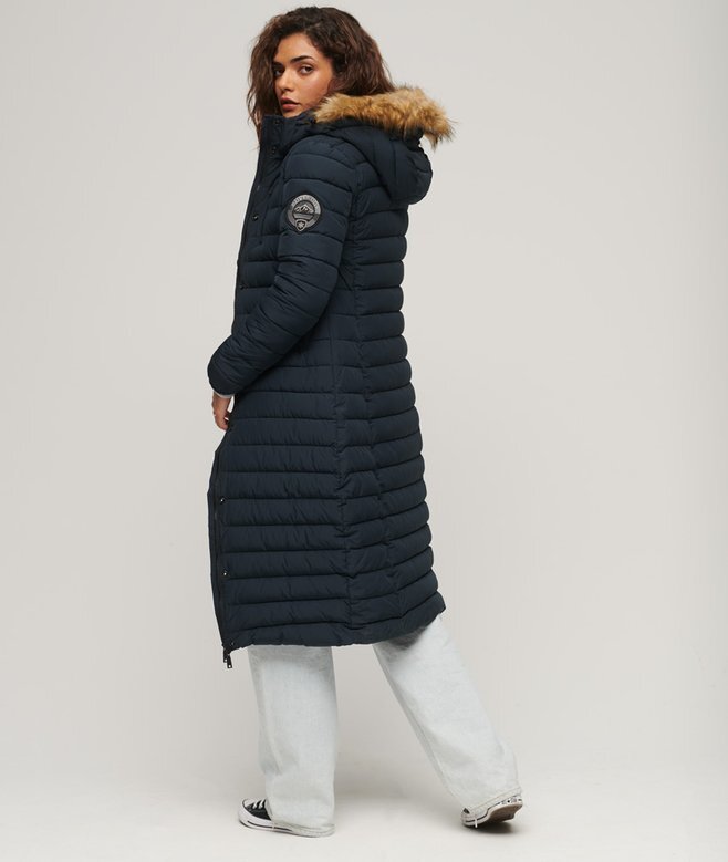 Fuji Hooded Longline Puffer Coat Fuji Hooded Longline Puffer Coat