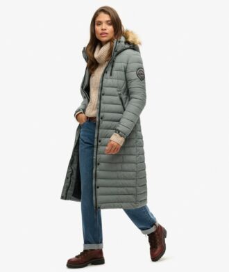 Fuji Hooded Longline Puffer Coat