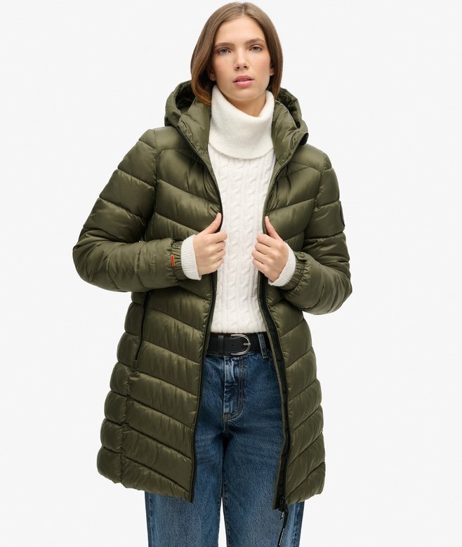 Fuji Mid Padded Coat med huva Fuji Mid Padded Coat med huva