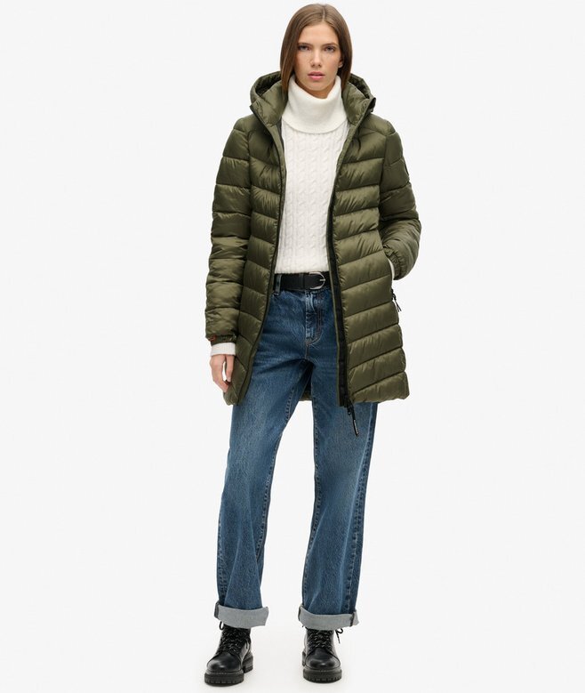 Fuji Mid Padded Coat med huva Fuji Mid Padded Coat med huva