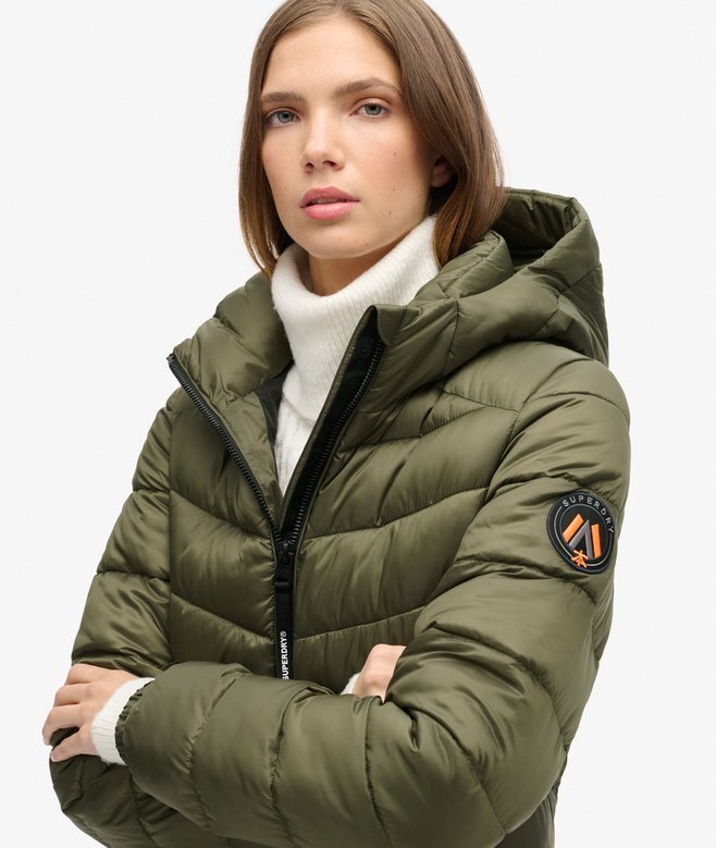 Fuji Mid Padded Coat med huva Fuji Mid Padded Coat med huva