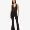 Halter-jumpsuit med paljetter Halter-jumpsuit med paljetter