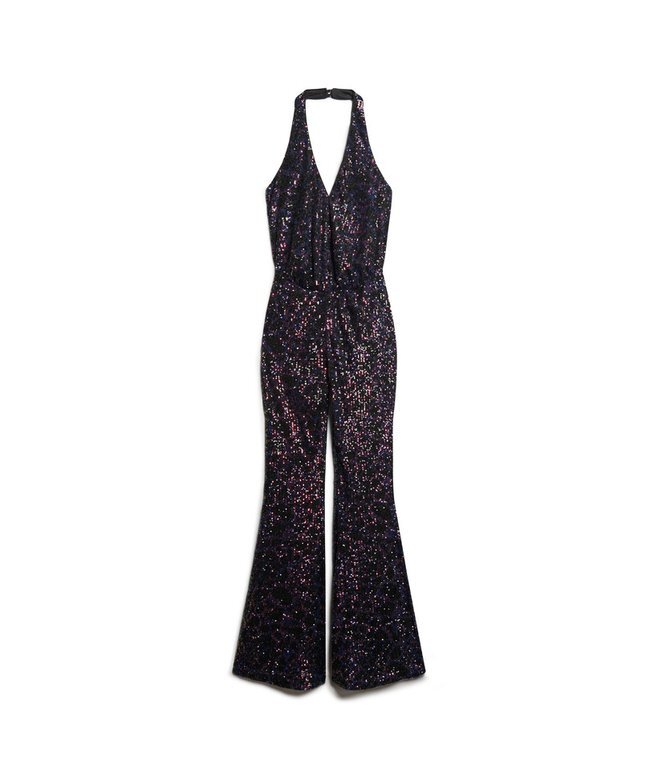 Halter-jumpsuit med paljetter Halter-jumpsuit med paljetter