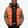 Hood Colour Block Sport Puffer Hood Colour Block Sport Puffer
