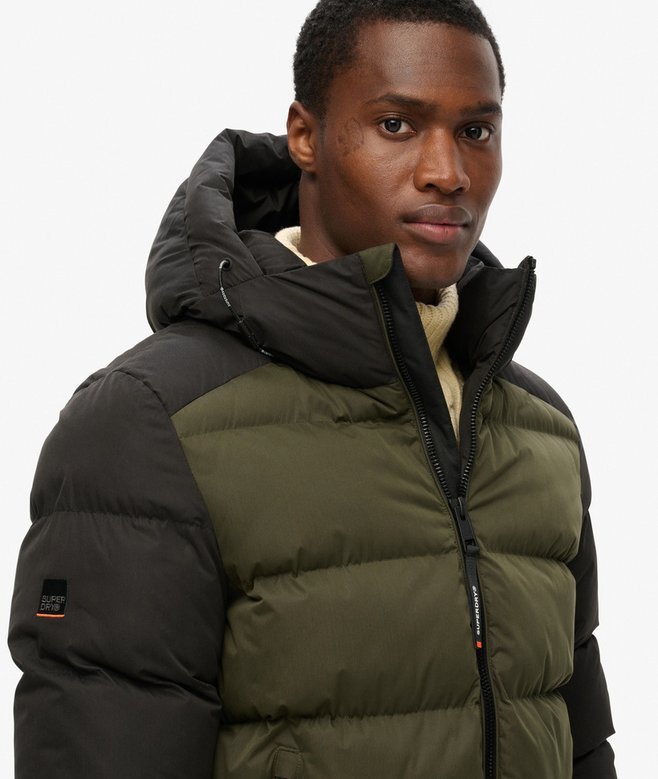 Hood Colour Block Sport Puffer Hood Colour Block Sport Puffer