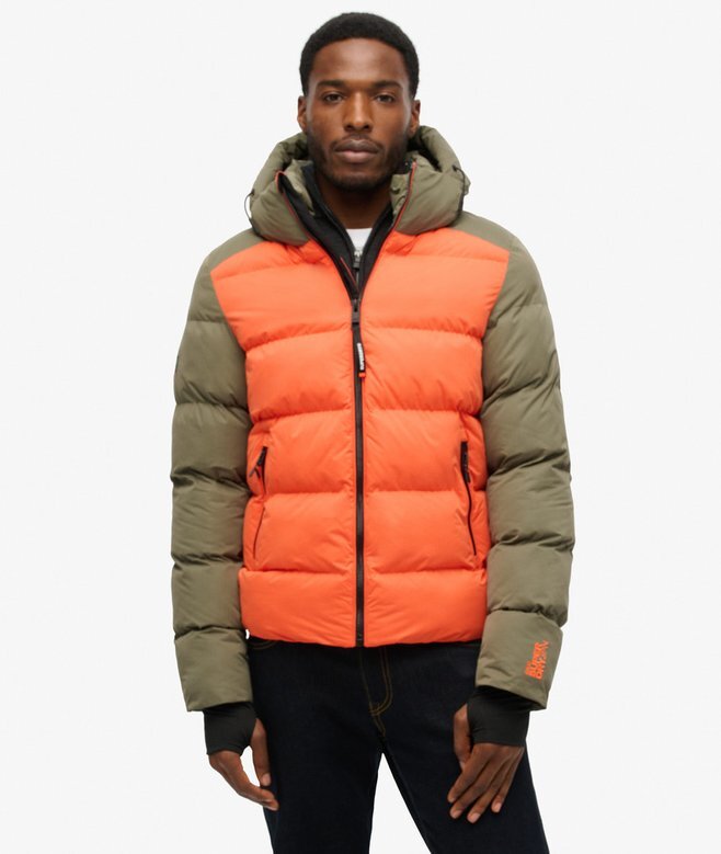 Hood Colour Block Sport Puffer Hood Colour Block Sport Puffer