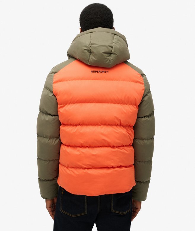 Hood Colour Block Sport Puffer Hood Colour Block Sport Puffer
