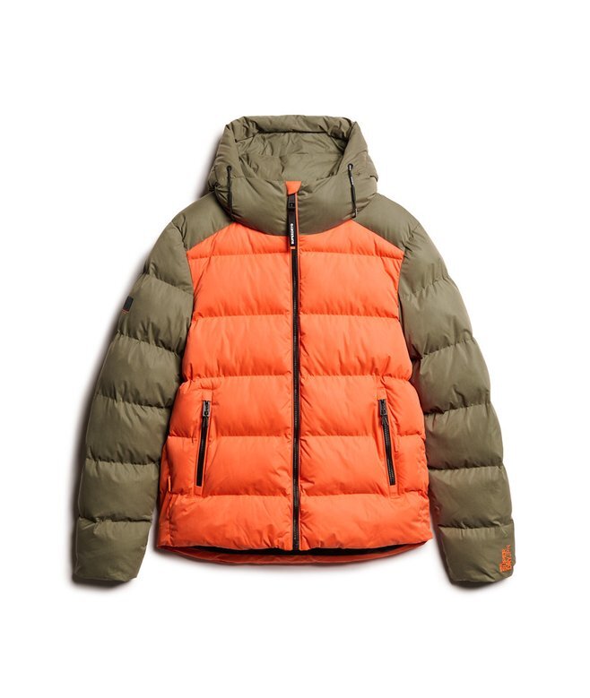 Hood Colour Block Sport Puffer Hood Colour Block Sport Puffer