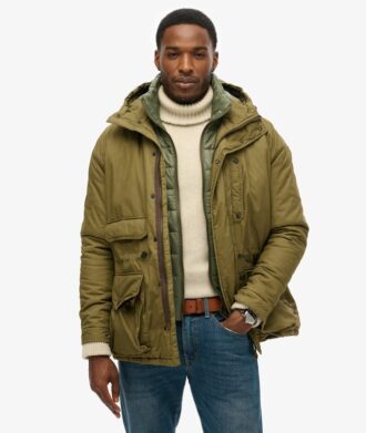 Hooded Cotton Lined Deck Jacket