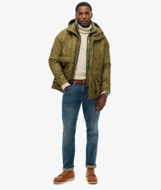 Hooded Cotton Lined Deck Jacket