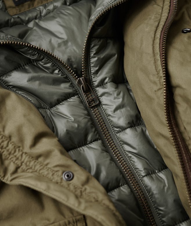 Hooded Cotton Lined Deck Jacket Hooded Cotton Lined Deck Jacket