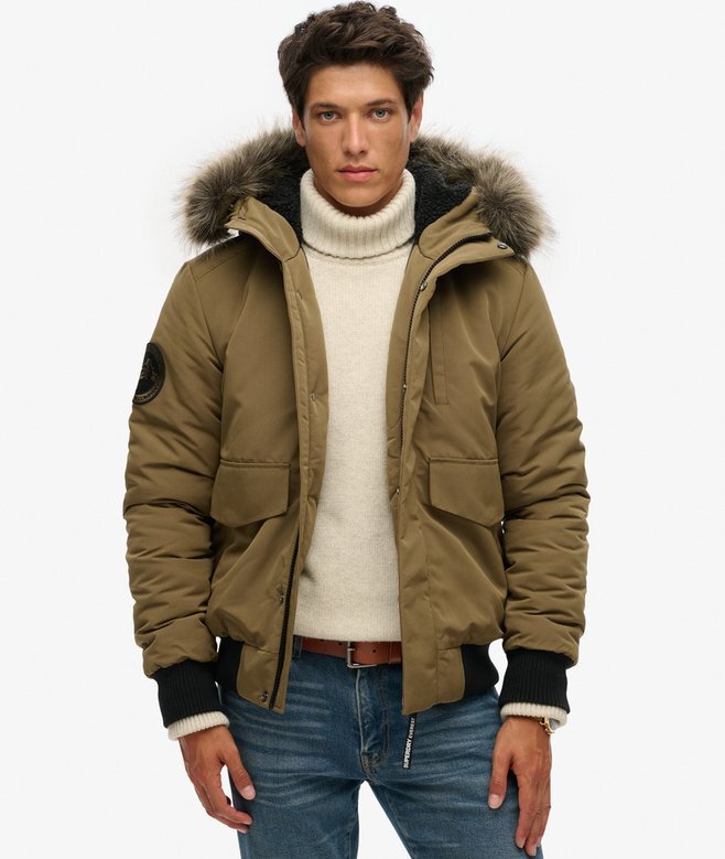 Hooded Everest Puffer Bomber Jacket Hooded Everest Puffer Bomber Jacket