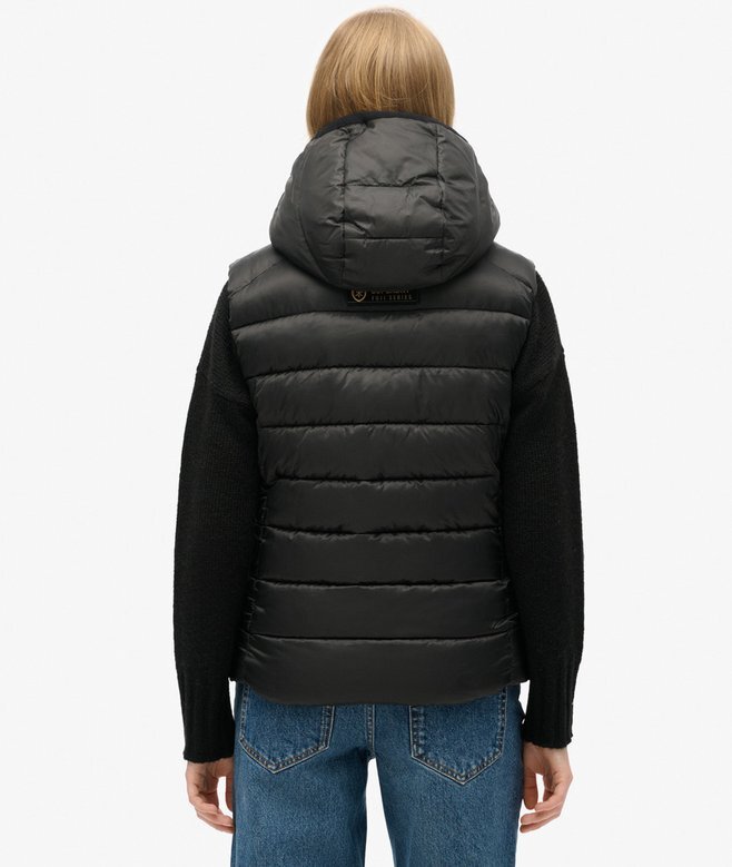 Hooded Fuji Quilt-vadderad väst Hooded Fuji Quilt-vadderad väst