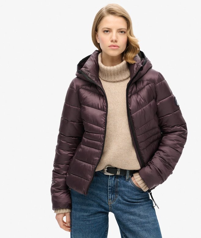 Hooded Fuji Quilted Padded Jacket Hooded Fuji Quilted Padded Jacket