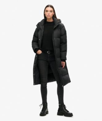 hooded long puffer coat 1 2 330x391 - Hooded long puffer coat