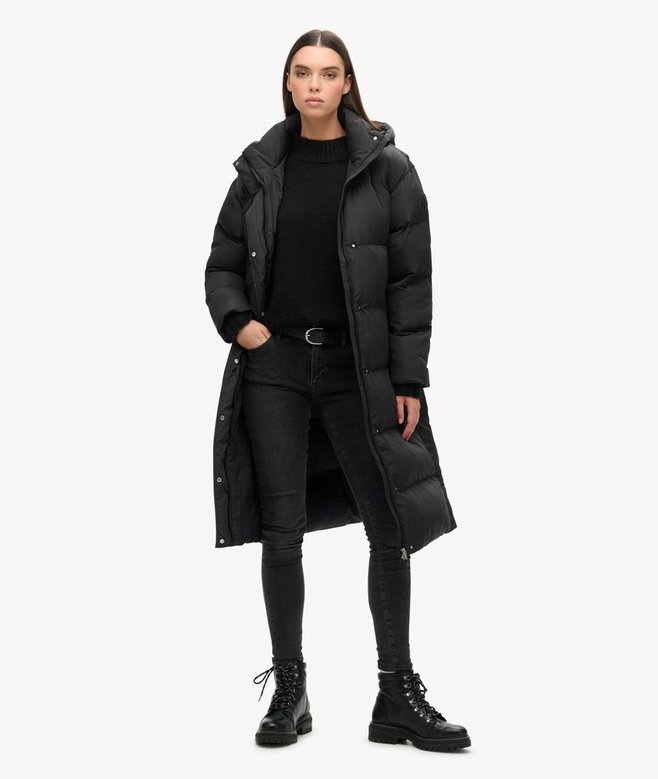 Hooded long puffer coat Hooded long puffer coat