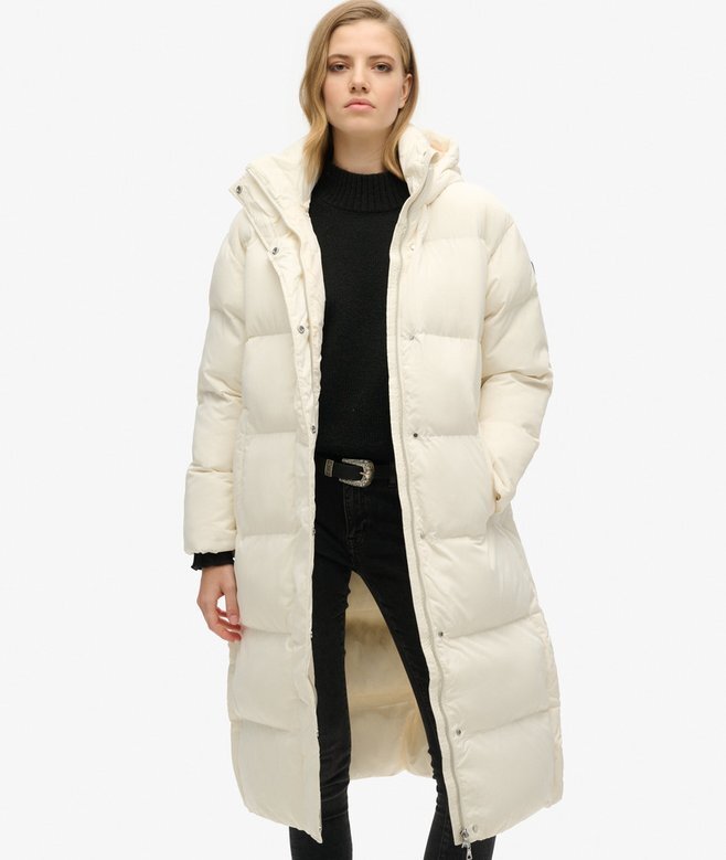 Hooded long puffer coat Hooded long puffer coat