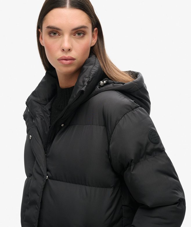 Hooded long puffer coat Hooded long puffer coat