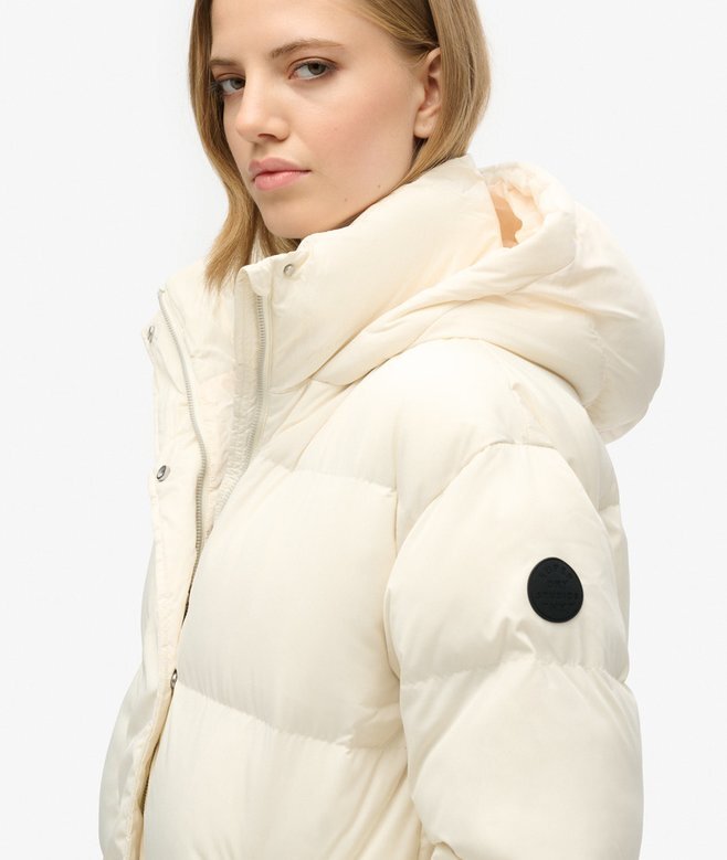 Hooded long puffer coat Hooded long puffer coat