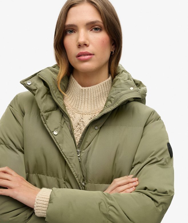 Hooded long puffer coat Hooded long puffer coat