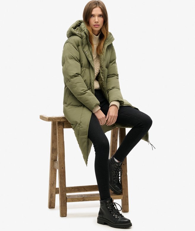 Hooded long puffer coat Hooded long puffer coat