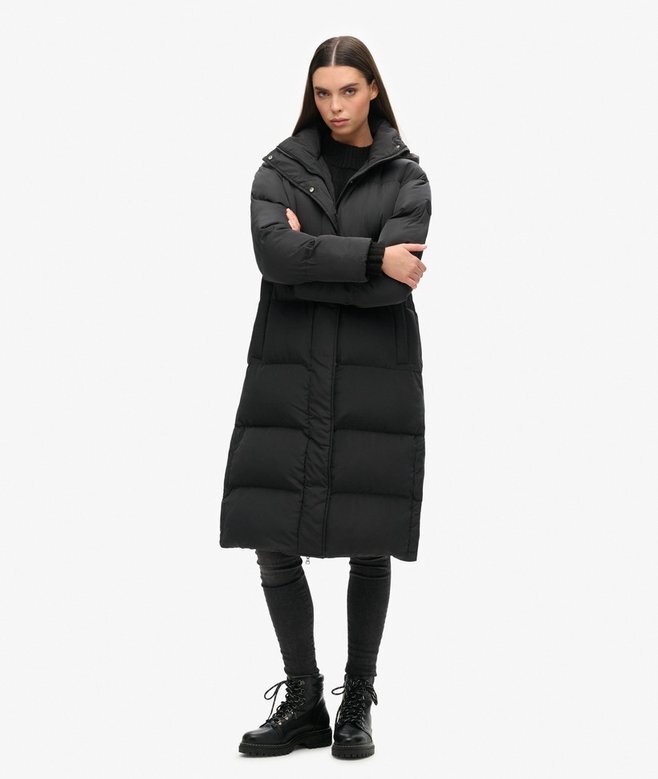 Hooded long puffer coat Hooded long puffer coat