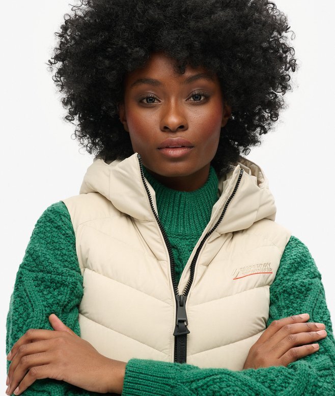 Hooded Microfibre Padded Gilet Hooded Microfibre Padded Gilet