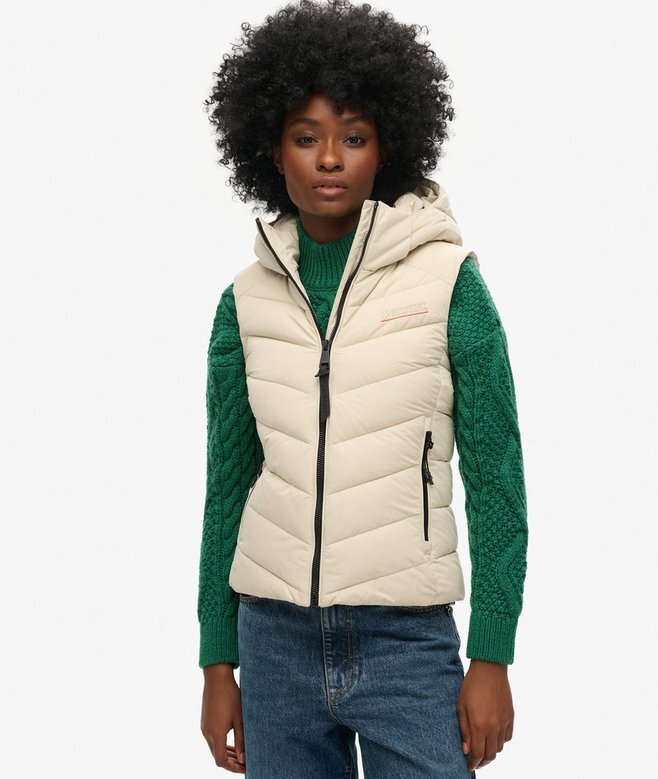 Hooded Microfibre Padded Gilet Hooded Microfibre Padded Gilet