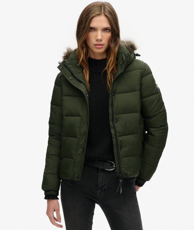 Hooded Mid Layer Short Jacket Hooded Mid Layer Short Jacket