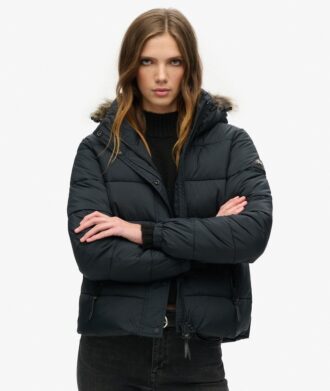 Hooded Mid Layer Short Jacket Hooded Mid Layer Short Jacket