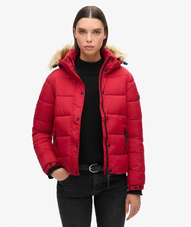 Hooded Mid Layer Short Jacket Hooded Mid Layer Short Jacket