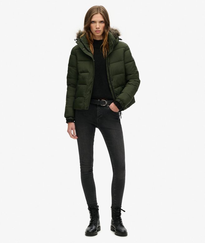 Hooded Mid Layer Short Jacket Hooded Mid Layer Short Jacket