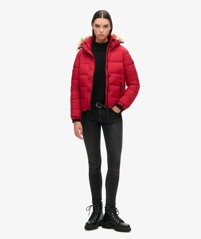 Hooded Mid Layer Short Jacket Hooded Mid Layer Short Jacket