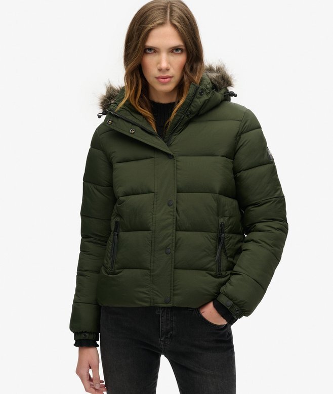Hooded Mid Layer Short Jacket Hooded Mid Layer Short Jacket