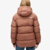 Hooded Mid Length Sports Puffer Jacket