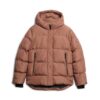 Hooded Mid Length Sports Puffer Jacket