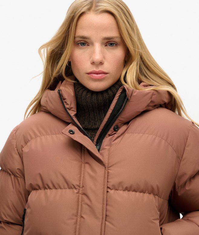 Hooded Sportig Puffer Bomber Jacket Hooded Sportig Puffer Bomber Jacket