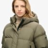 Hooded Sportig Puffer Bomber Jacket Hooded Sportig Puffer Bomber Jacket