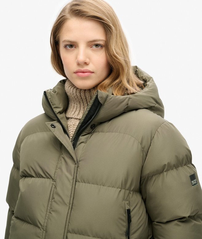 Hooded Sportig Puffer Bomber Jacket Hooded Sportig Puffer Bomber Jacket