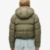 Hooded Sportig Puffer Bomber Jacket Hooded Sportig Puffer Bomber Jacket