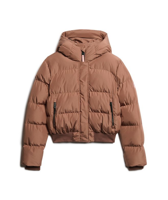 Hooded Sportig Puffer Bomber Jacket Hooded Sportig Puffer Bomber Jacket