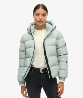 Hooded sportig Puffer-jacka