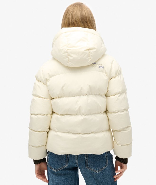 Hooded sportig Puffer-jacka Hooded sportig Puffer-jacka