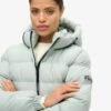 Hooded sportig Puffer-jacka Hooded sportig Puffer-jacka